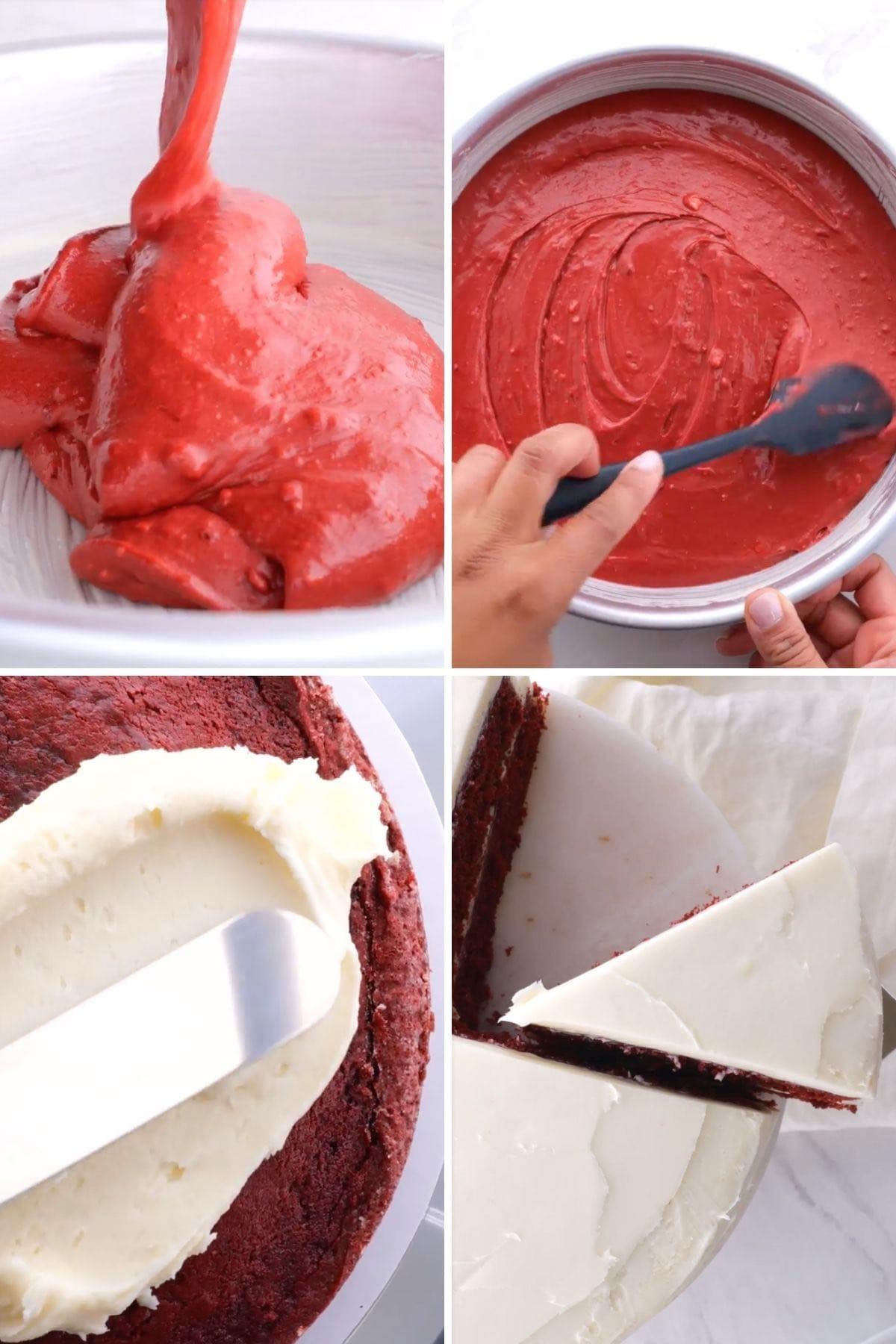 Red Velvet Cake Collage