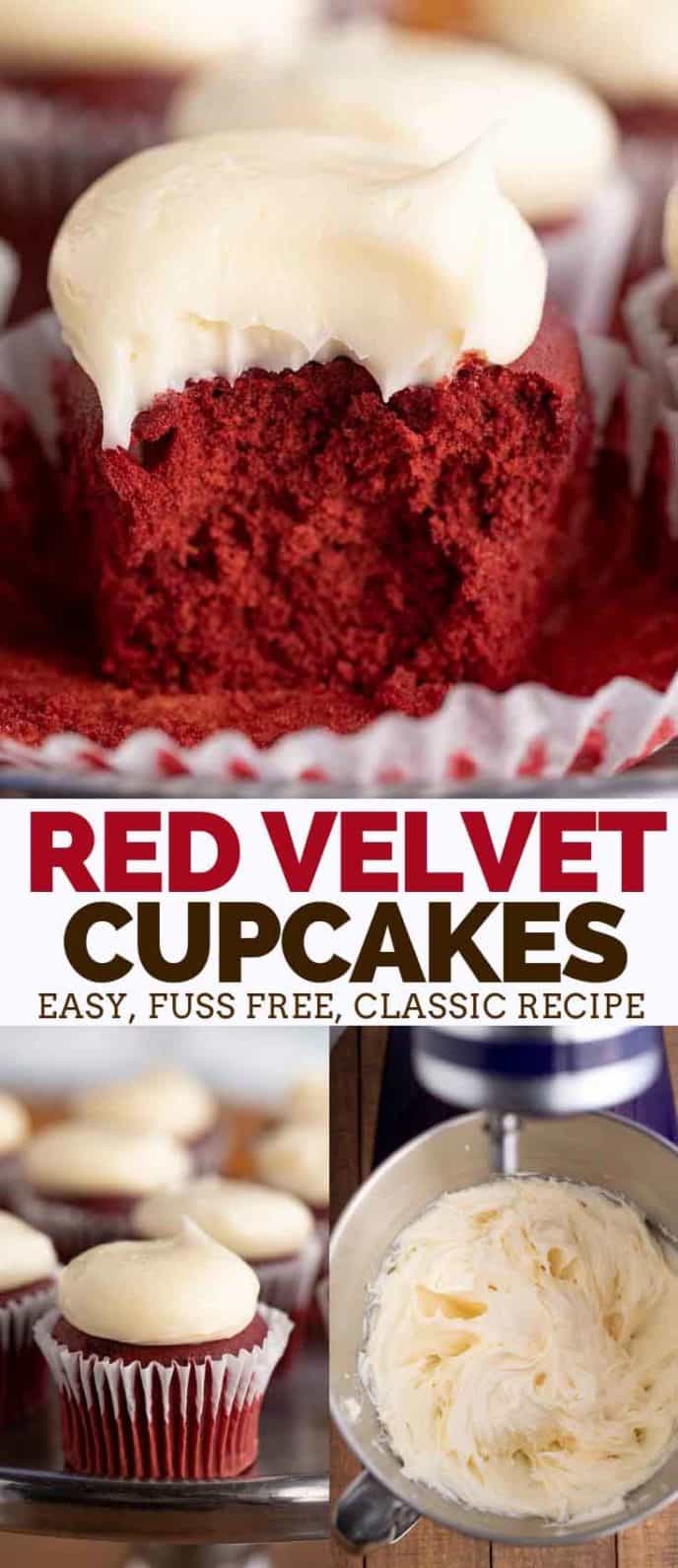 Red Velvet Cupcakes with Cream Cheese Frosting