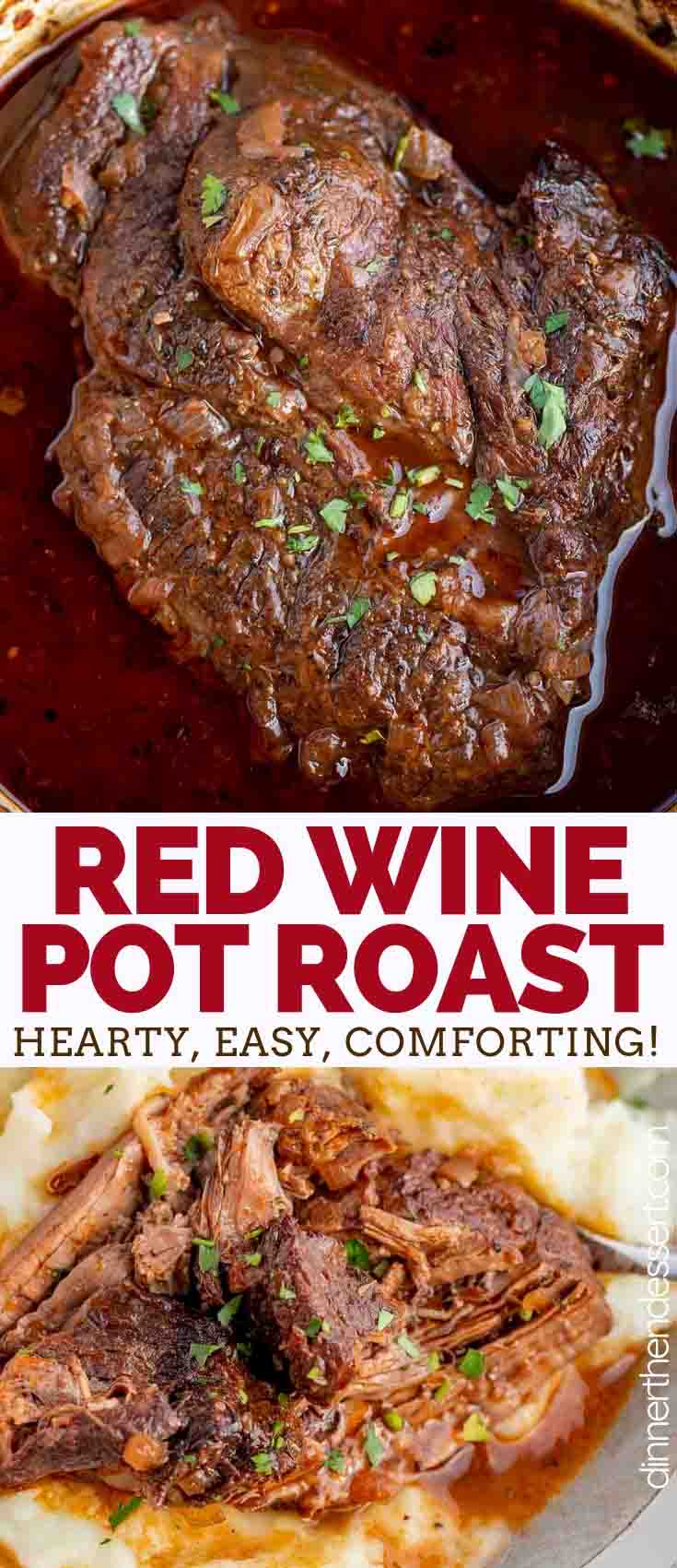 Red Wine Pot Roast Dinner, then Dessert