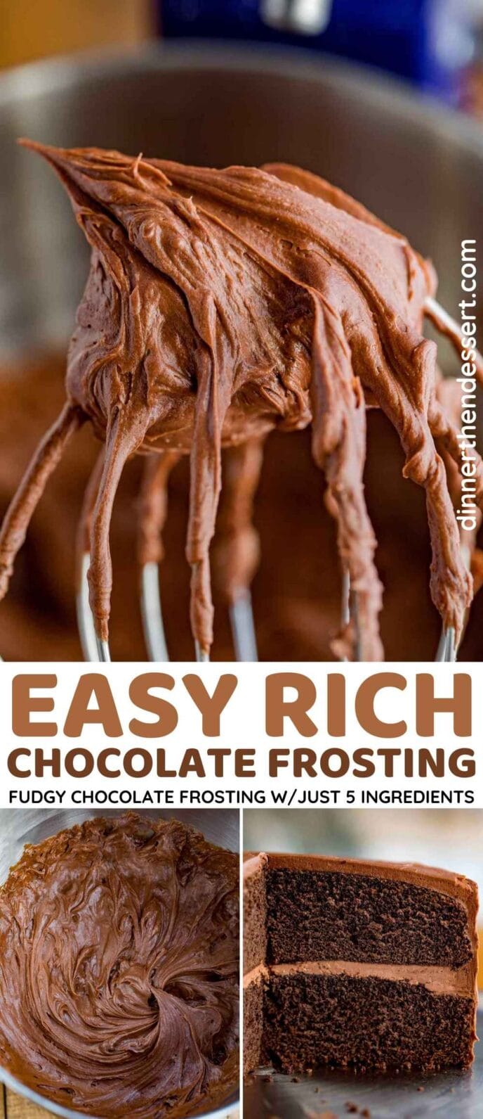 Rich Chocolate Frosting Collage