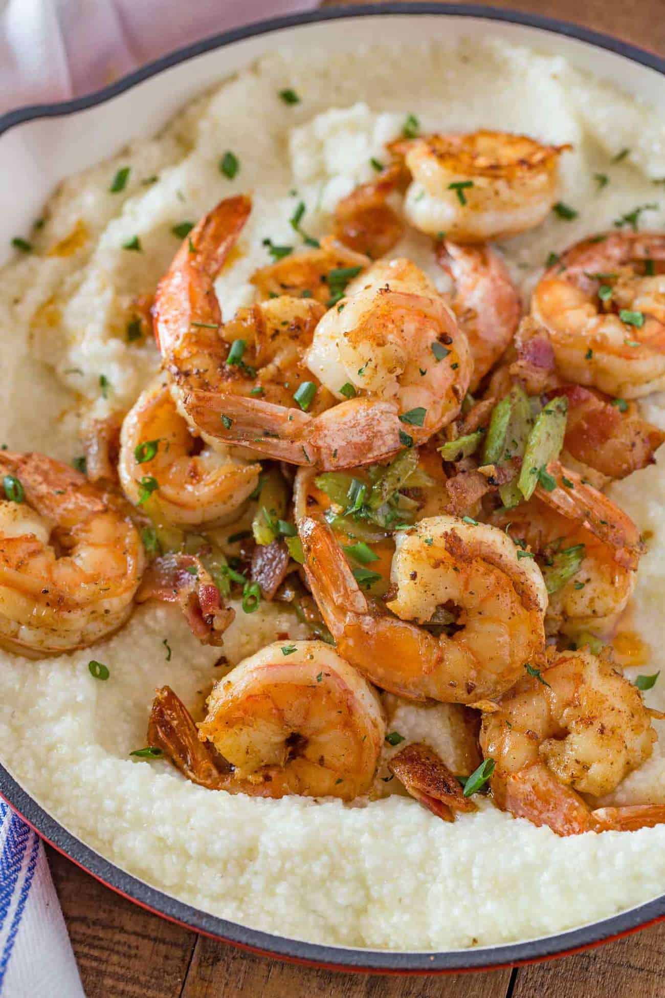 Shrimp and Grits Dinner, then Dessert