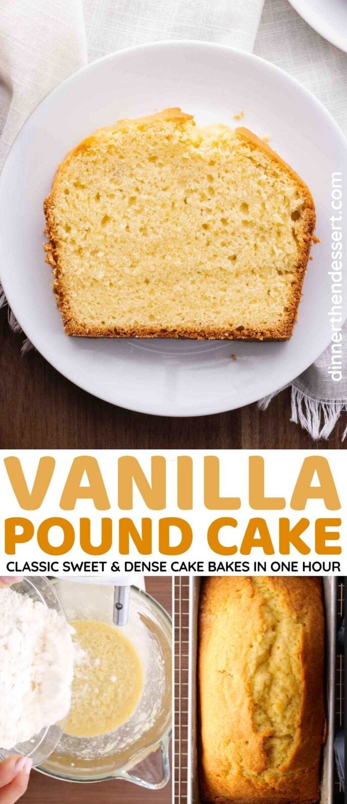 Vanilla Pound Cake Collage