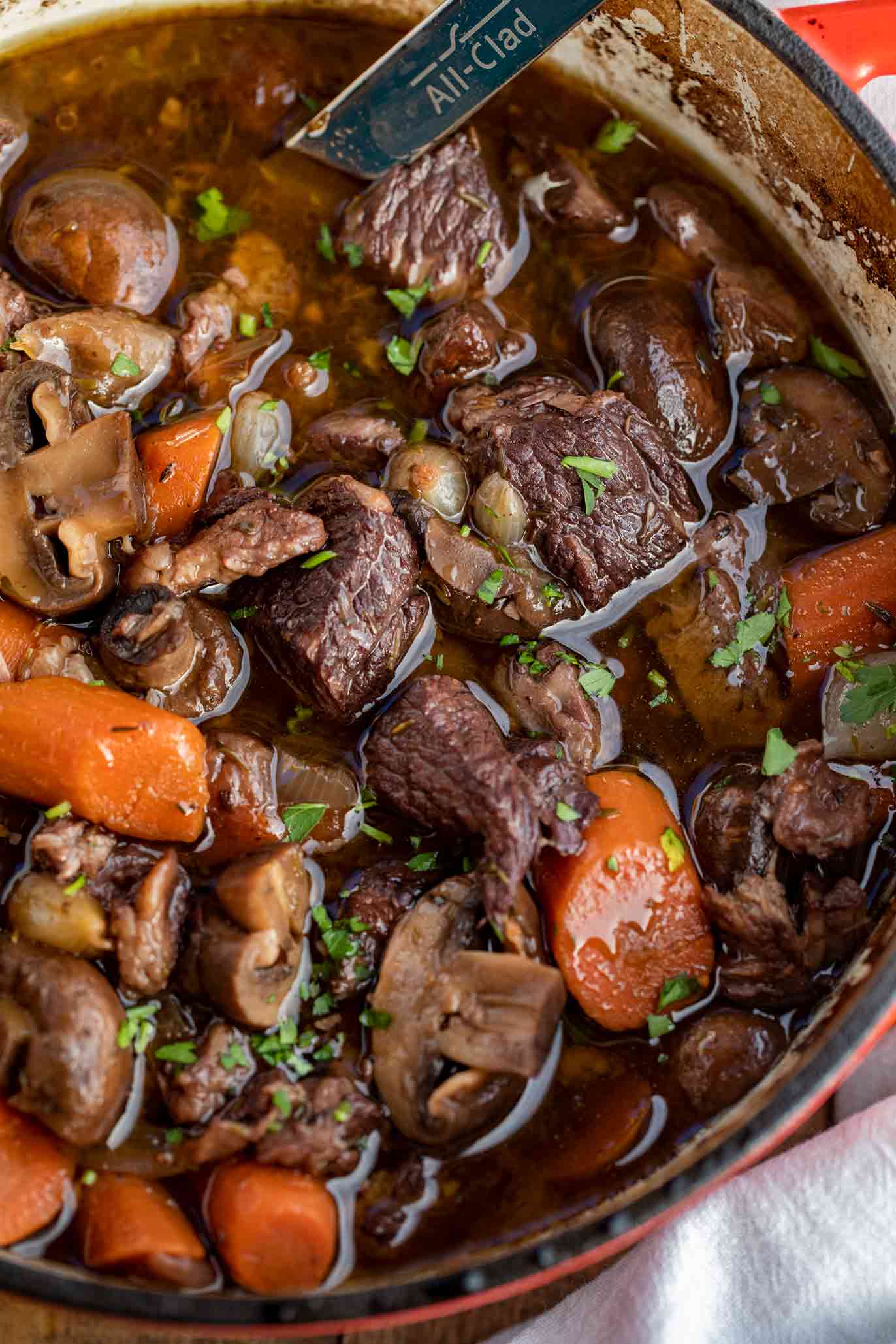 Beef Bourguignon Dinner Then Dessert