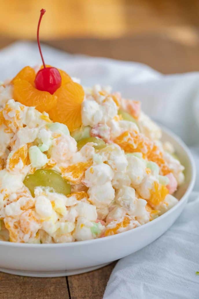 Ambrosia Salad - Dinner, then Dessert