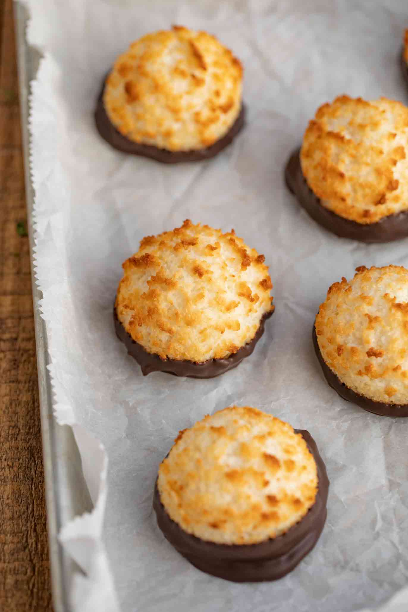 Chocolate Dipped Coconut Macaroons Dinner Then Dessert