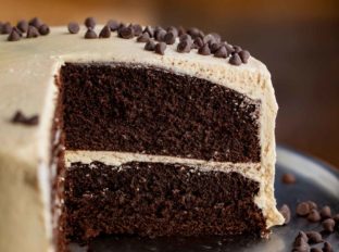 Chocolate Cake with Peanut Butter Frosting
