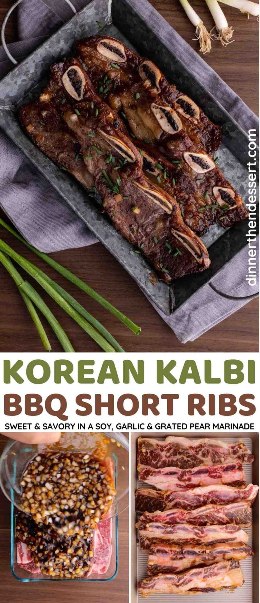 Easy Korean Kalbi BBQ Short Ribs Recipe [VIDEO] Dinner, then Dessert