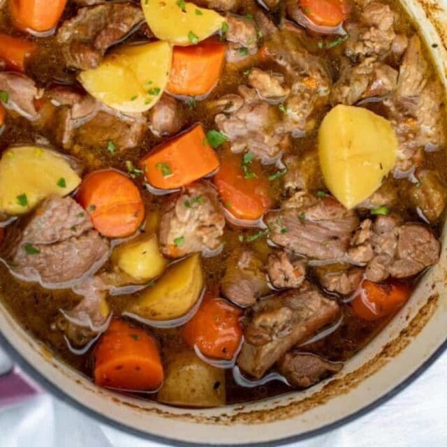 Stew in a Dutch oven