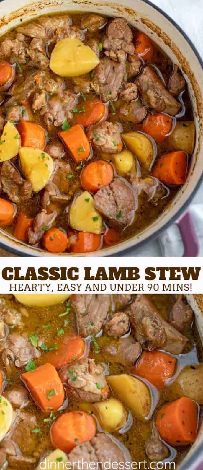 Lamb Stew - Dinner, then Dessert