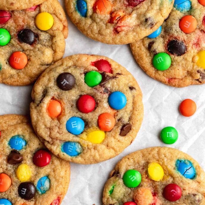 M&M Cookies - Dinner, then Dessert