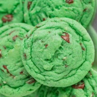 Mint Chocolate Chip Cookies