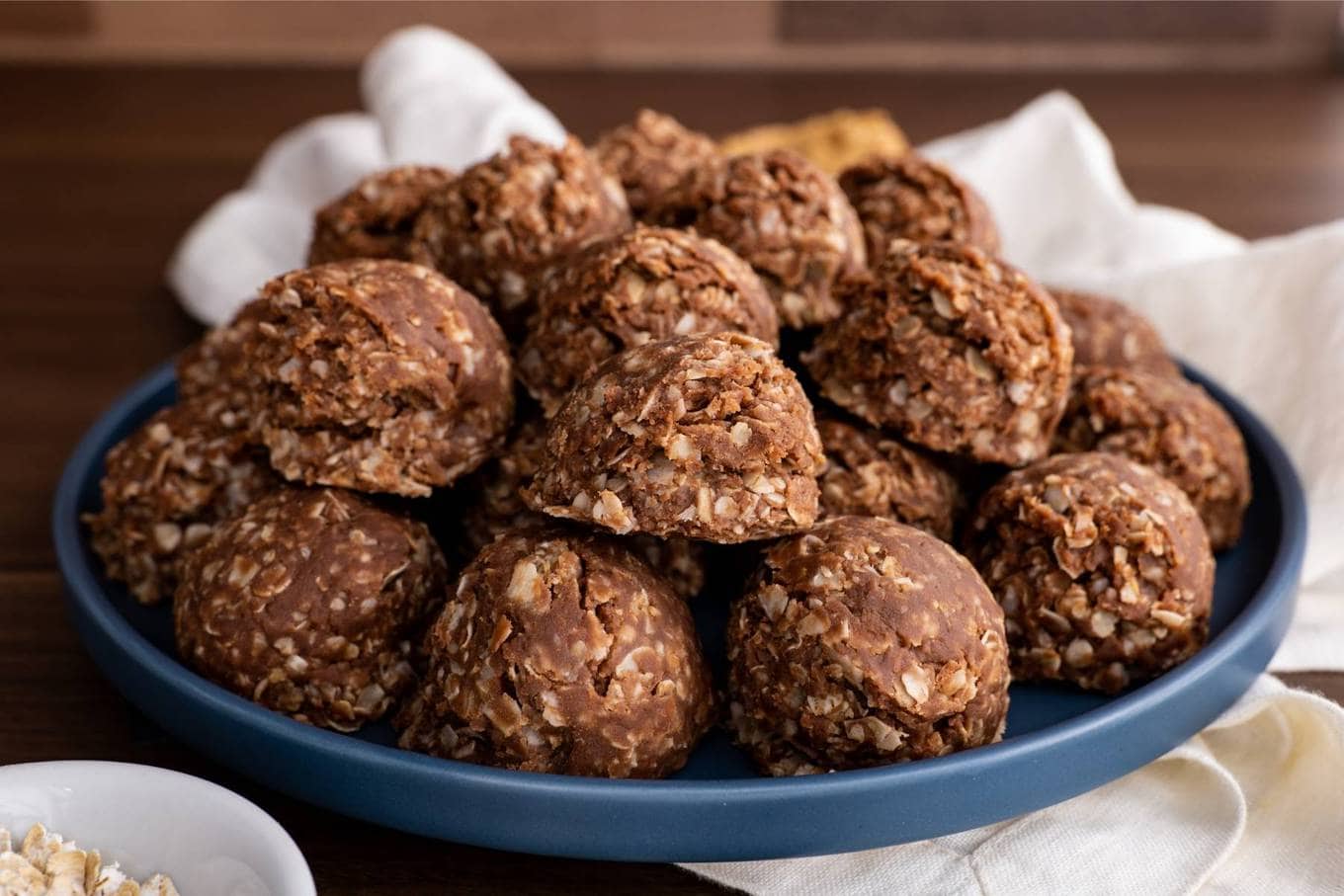 No Bake Cookies in serving bowl