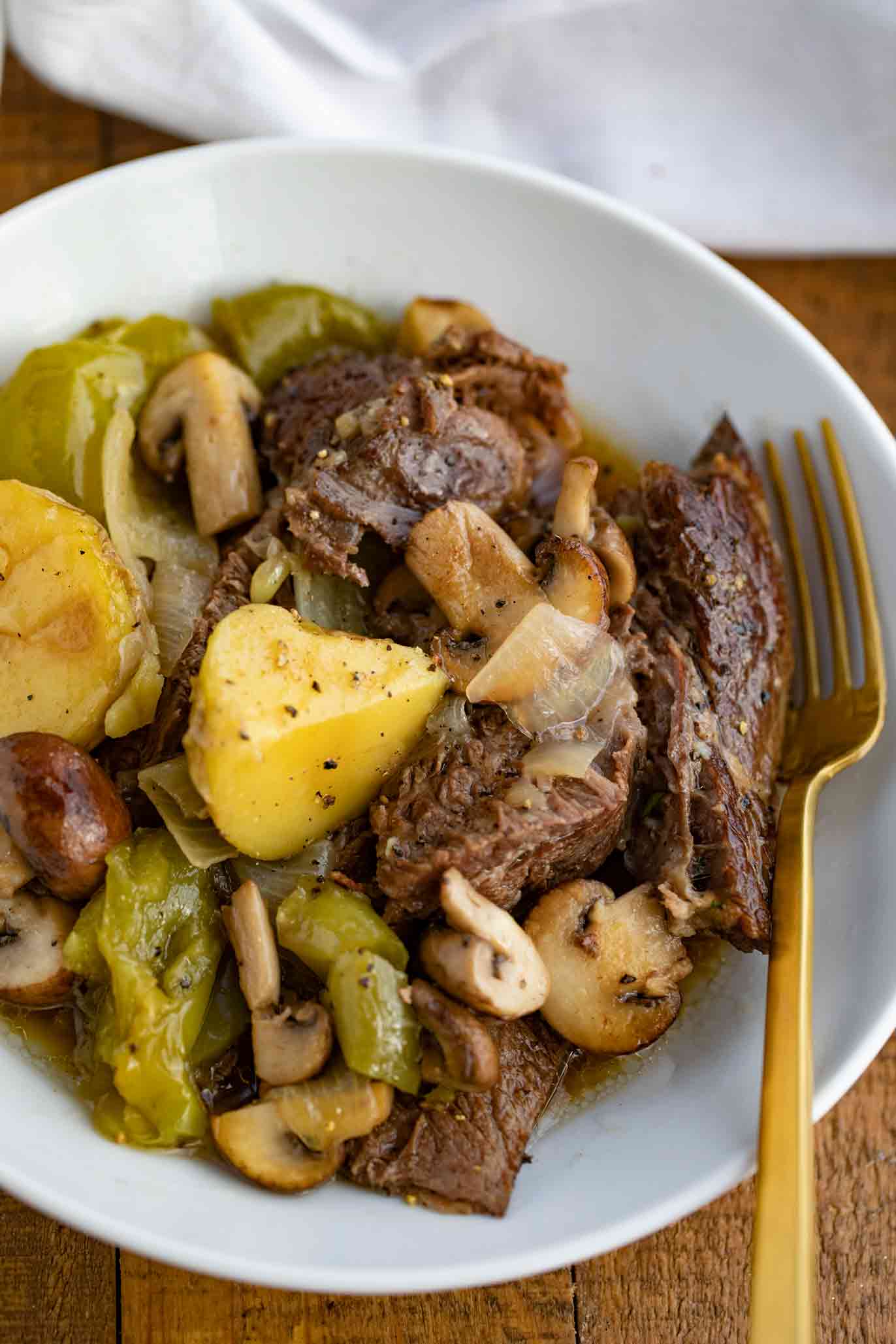 Philly Cheesesteak Pot Roast Recipe [VIDEO] Dinner, then Dessert