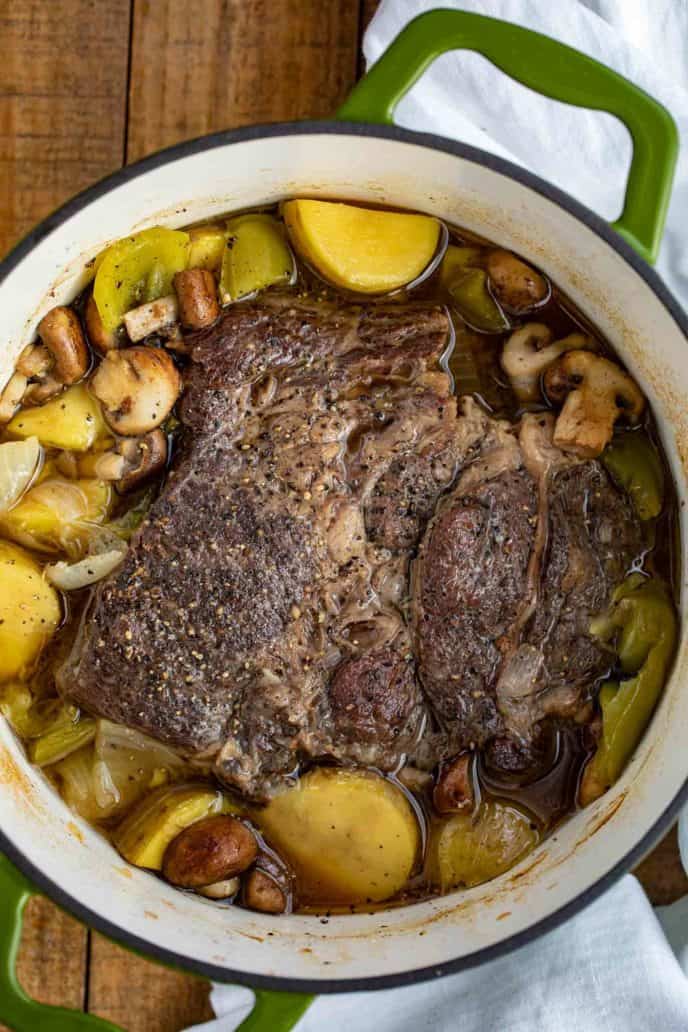 Philly Cheesesteak Pot Roast