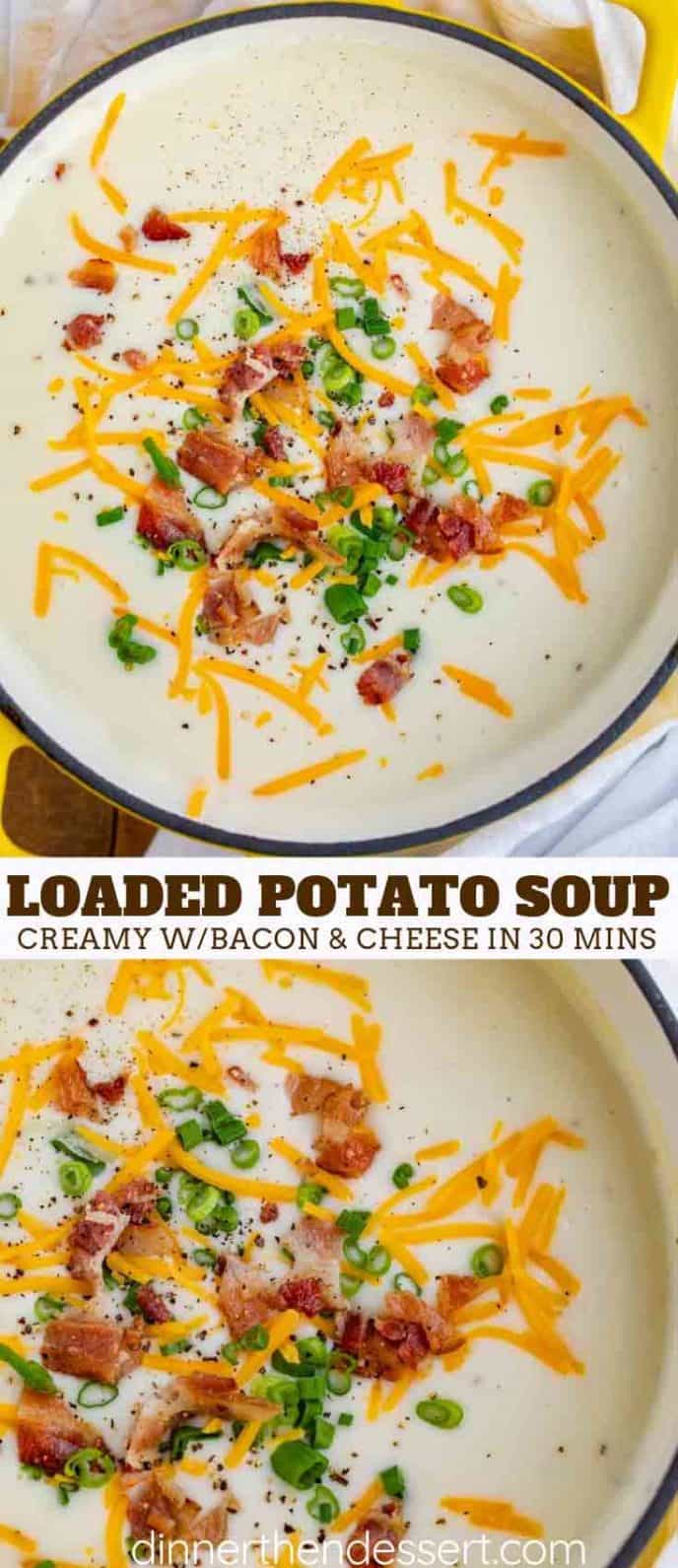 Baked Potato Soup Dinner Then Dessert