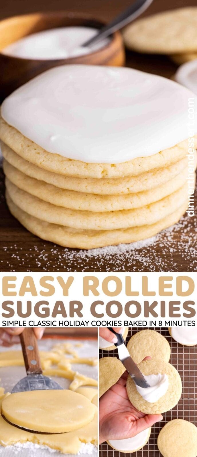 Rolled Sugar Cookies Collage