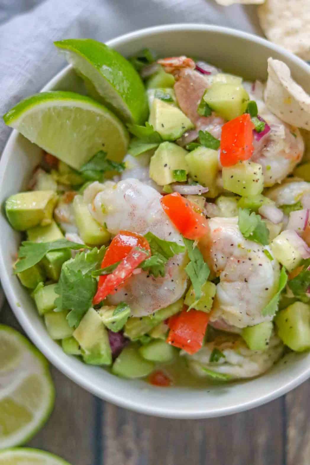 Easy Shrimp Ceviche - Dinner, then Dessert