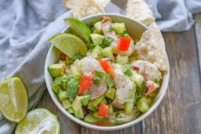 Easy Shrimp Ceviche - Dinner, then Dessert