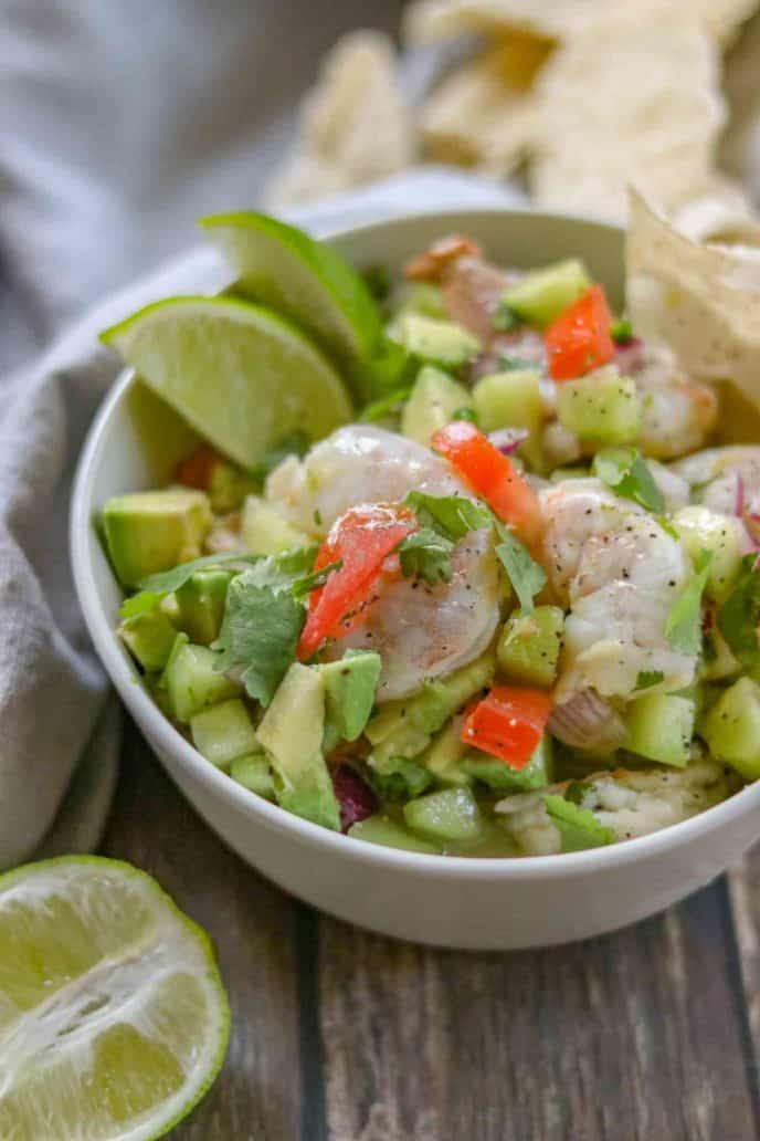 Easy Shrimp Ceviche - Dinner, then Dessert