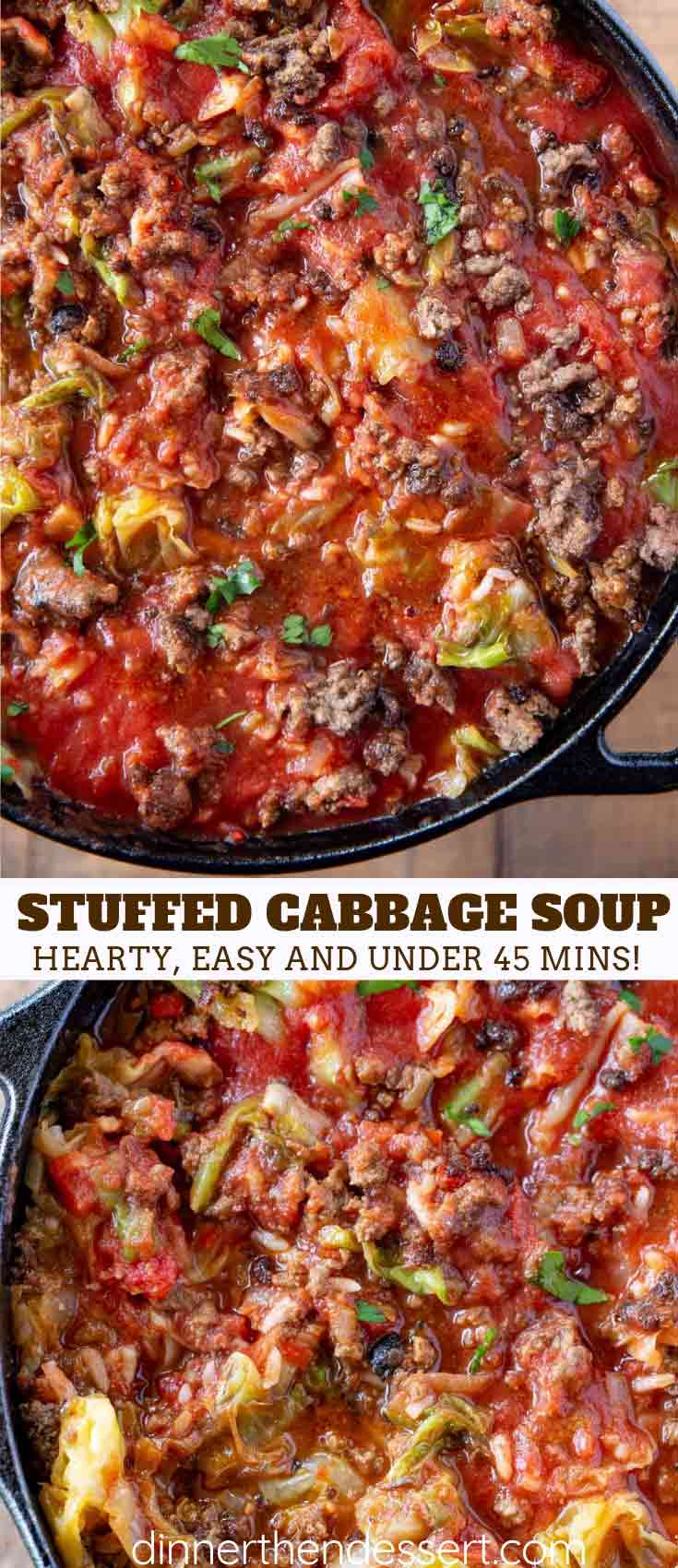 Stuffed Cabbage Soup Recipe Dinner, then Dessert