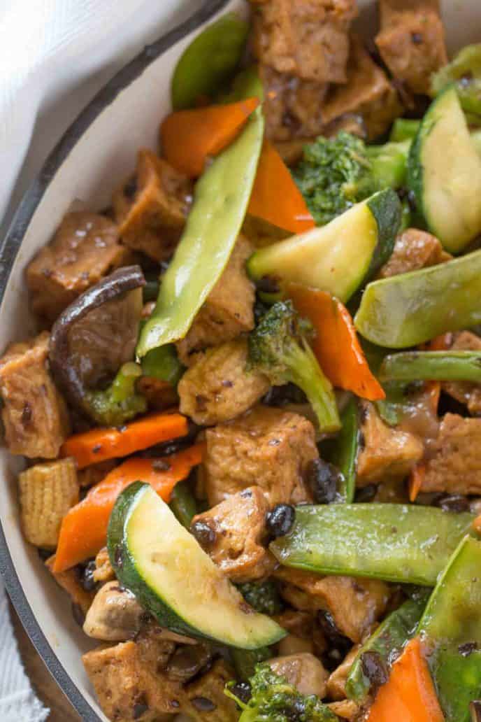 Easy Garlicky Tofu Stir Fry