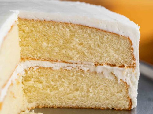 Low FODMAP Yellow Snack Cake With Rainbow Sprinkles - FODMAP Everyday