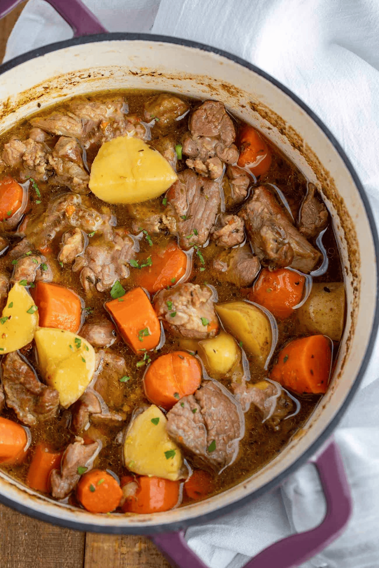 Lamb, potato, carrot soup