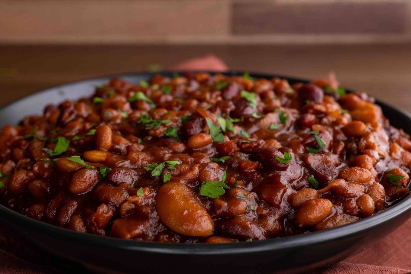 Baked Beans in serving bowl