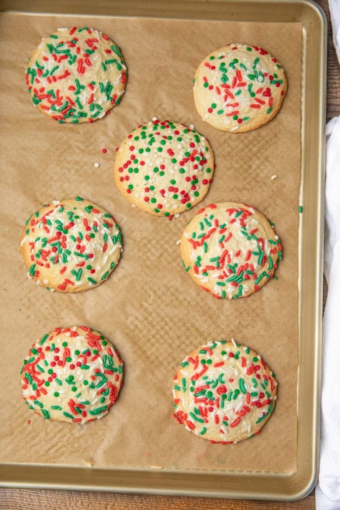 Mexican Butter Cookies With Sprinkles - homemade cookies