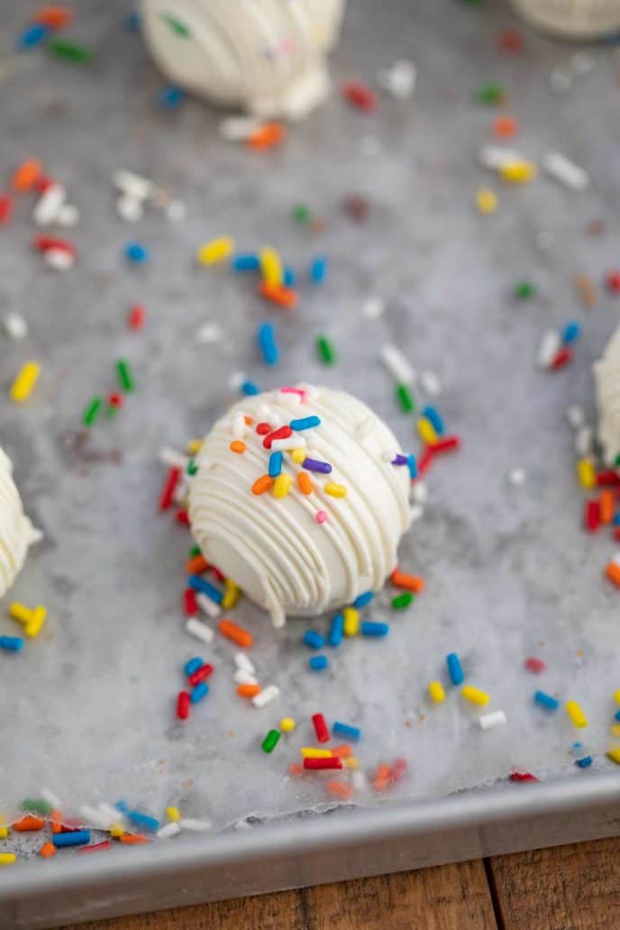 Yellow Cake and Butter Cream Cake Ball