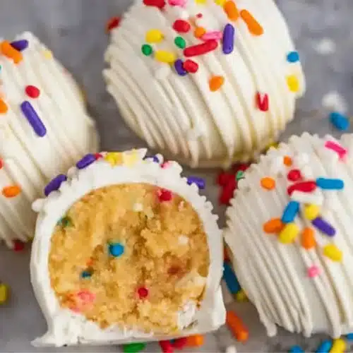 Cross section of cake ball