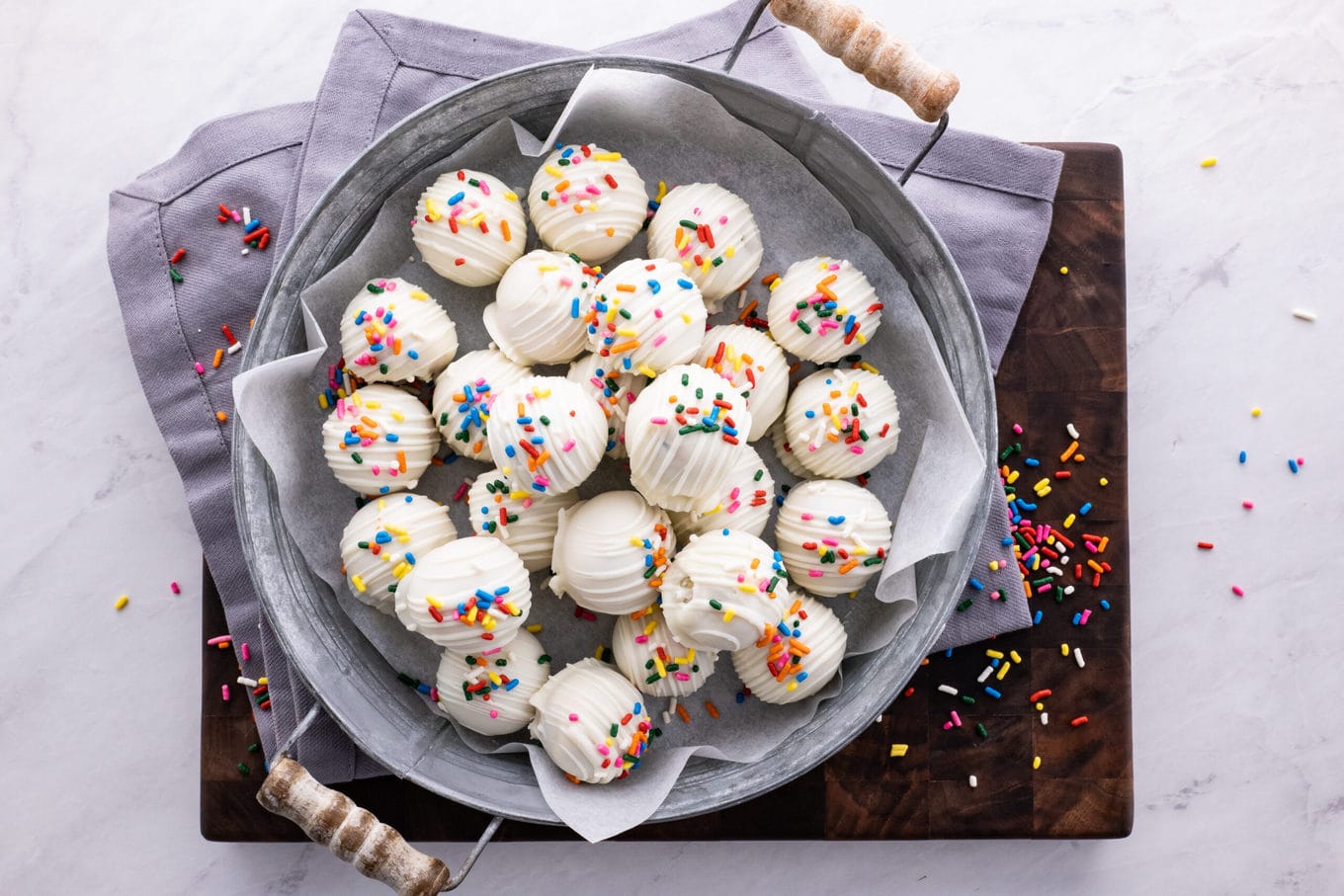 Cake Balls in serving bowl