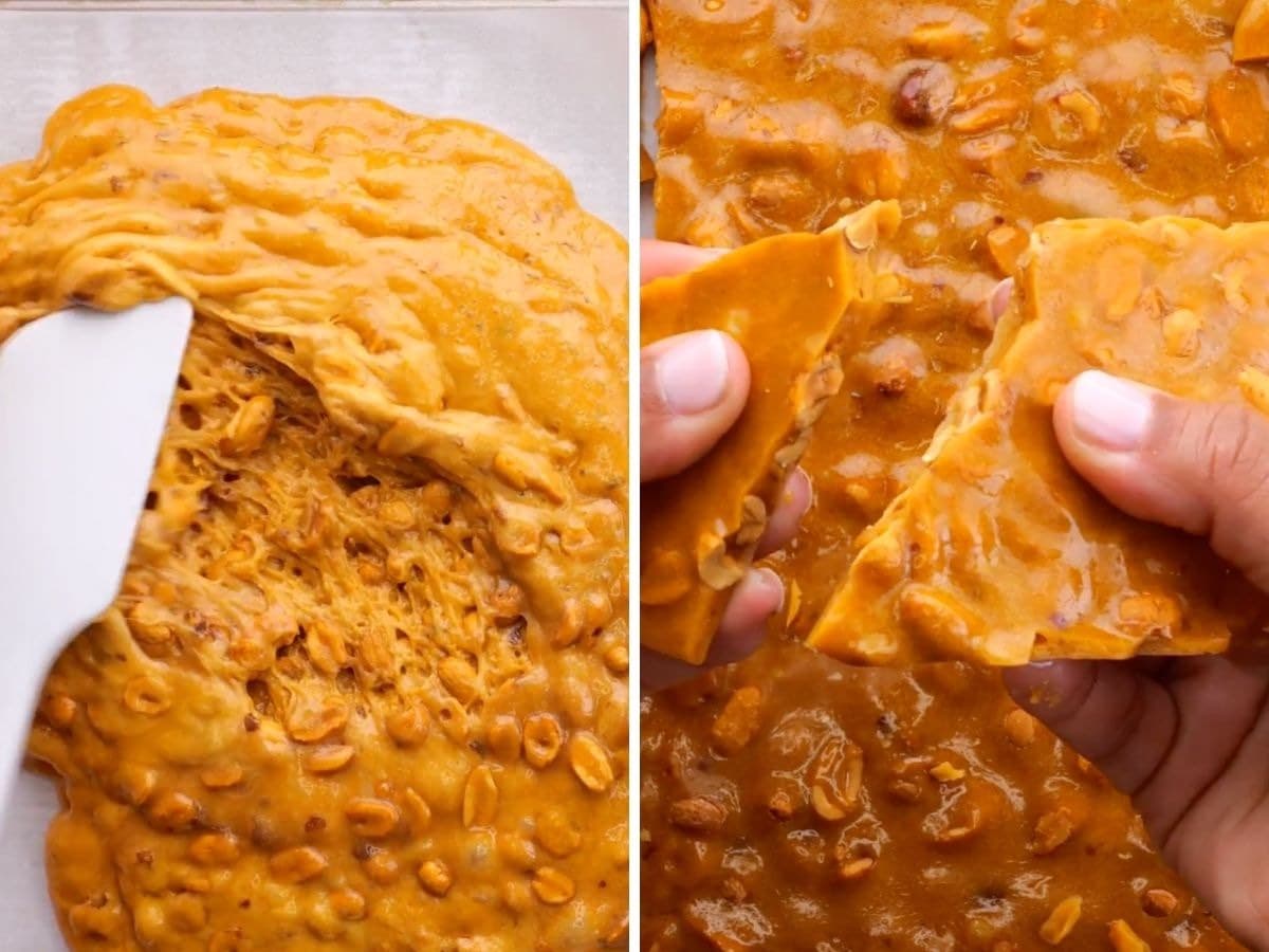 Classic Peanut Brittle Collage