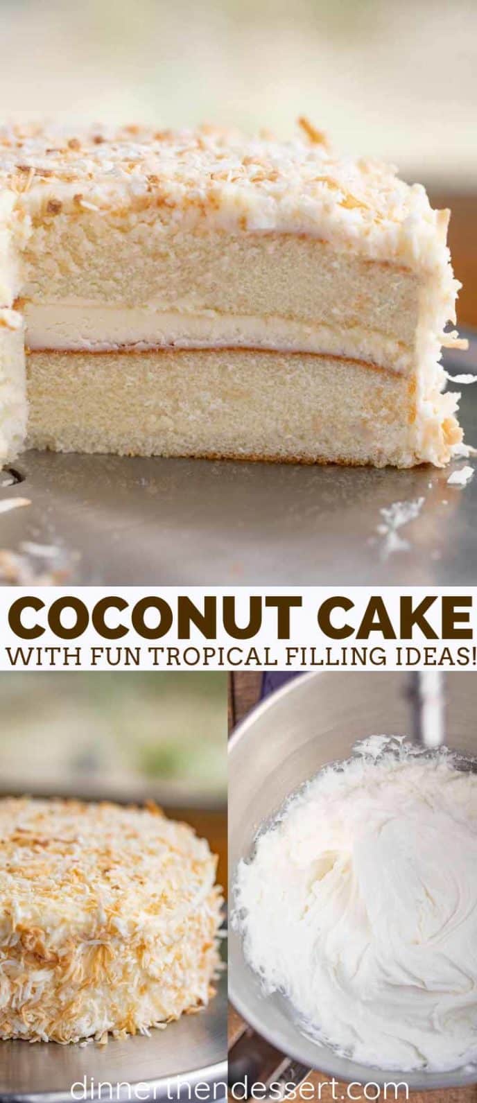 Classic Coconut Cake - Dinner, then Dessert