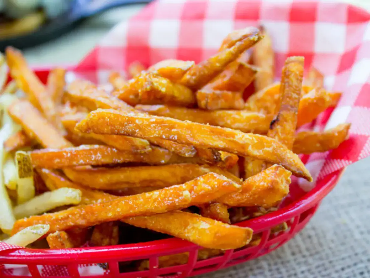 fries in a basket
