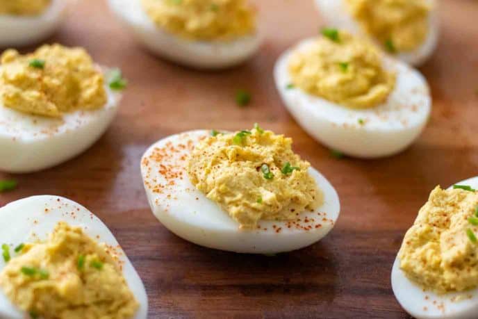 Deviled Eggs - Dinner, then Dessert