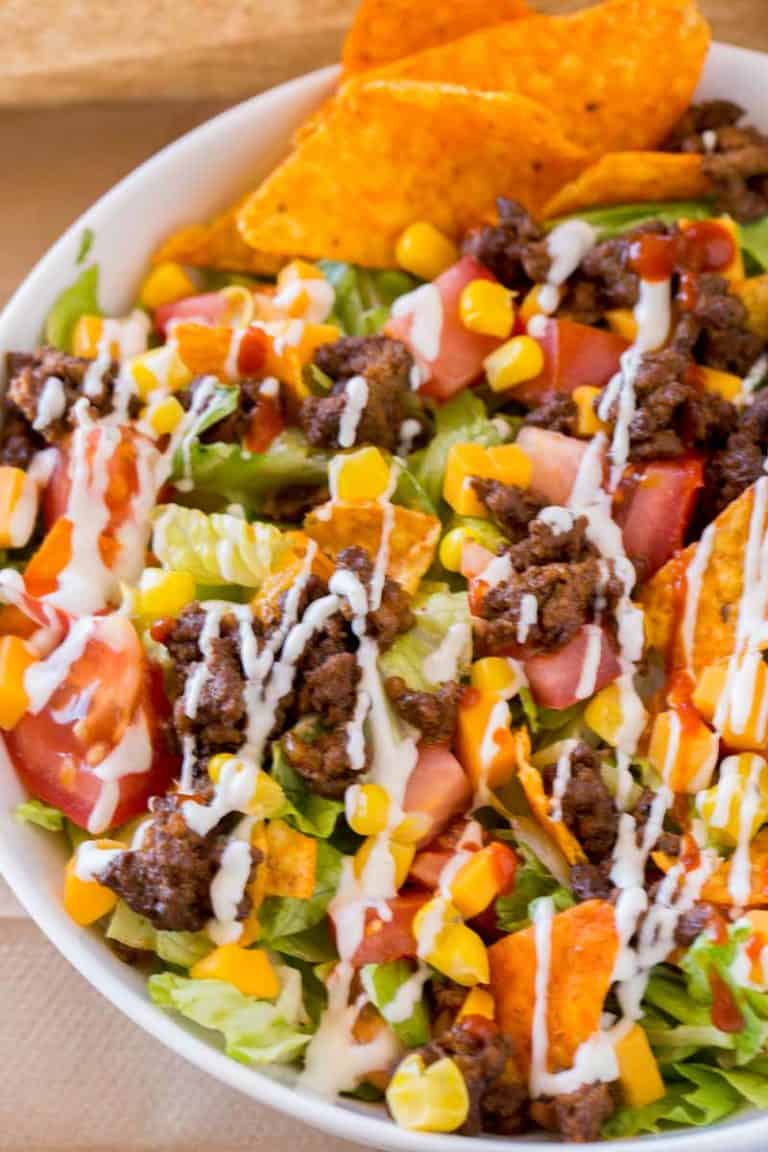 Easy Taco Salad - Dinner, then Dessert