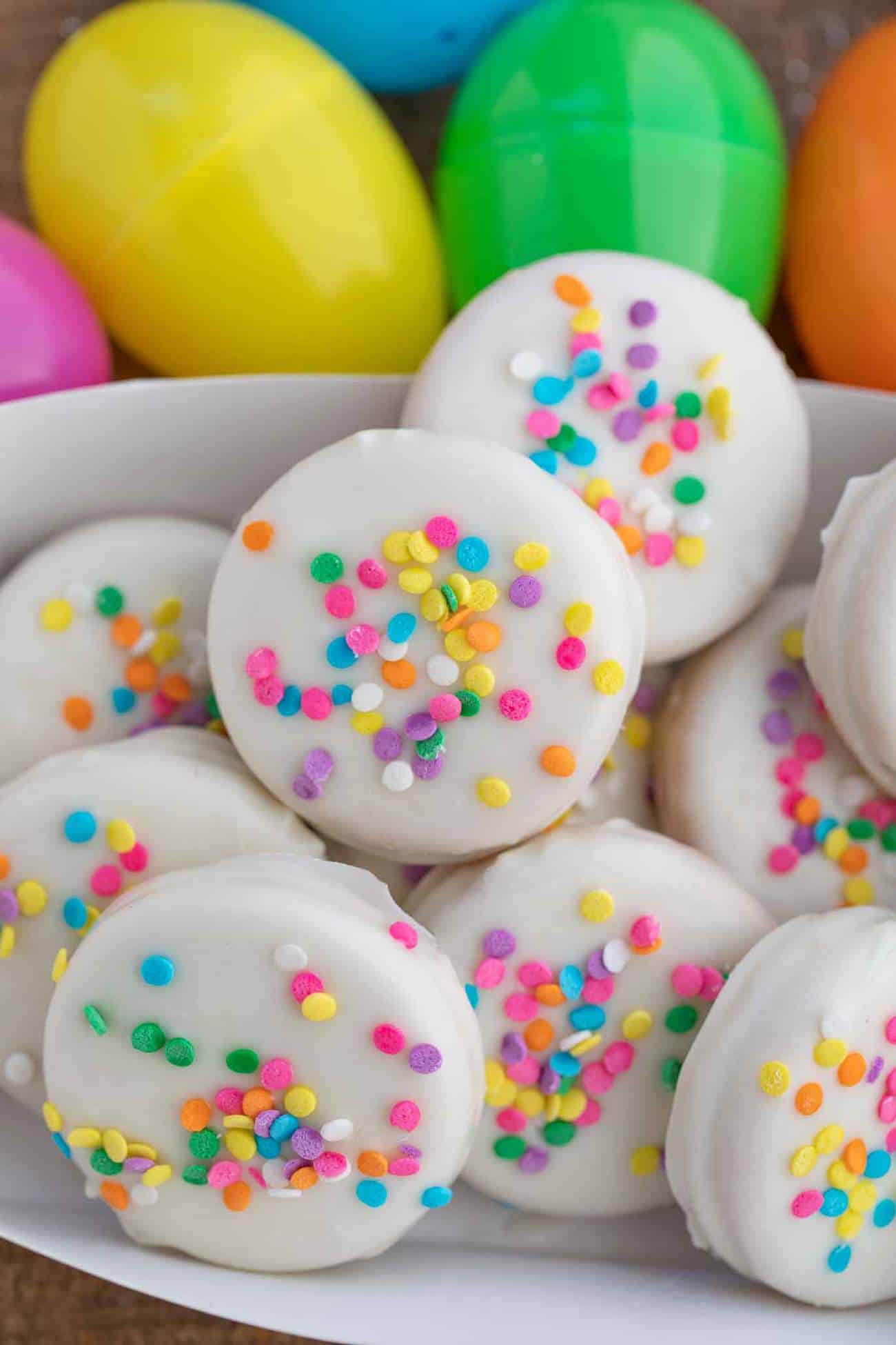 Easter Egg Chocolate Oreos - Dinner, then Dessert