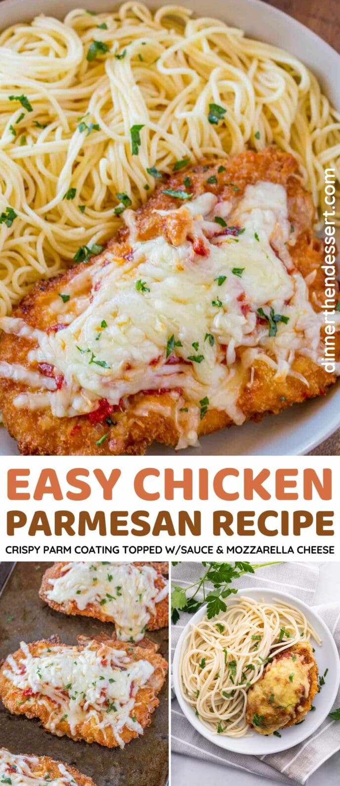 Easy Chicken Parmesan Recipe [VIDEO] - Dinner, then Dessert