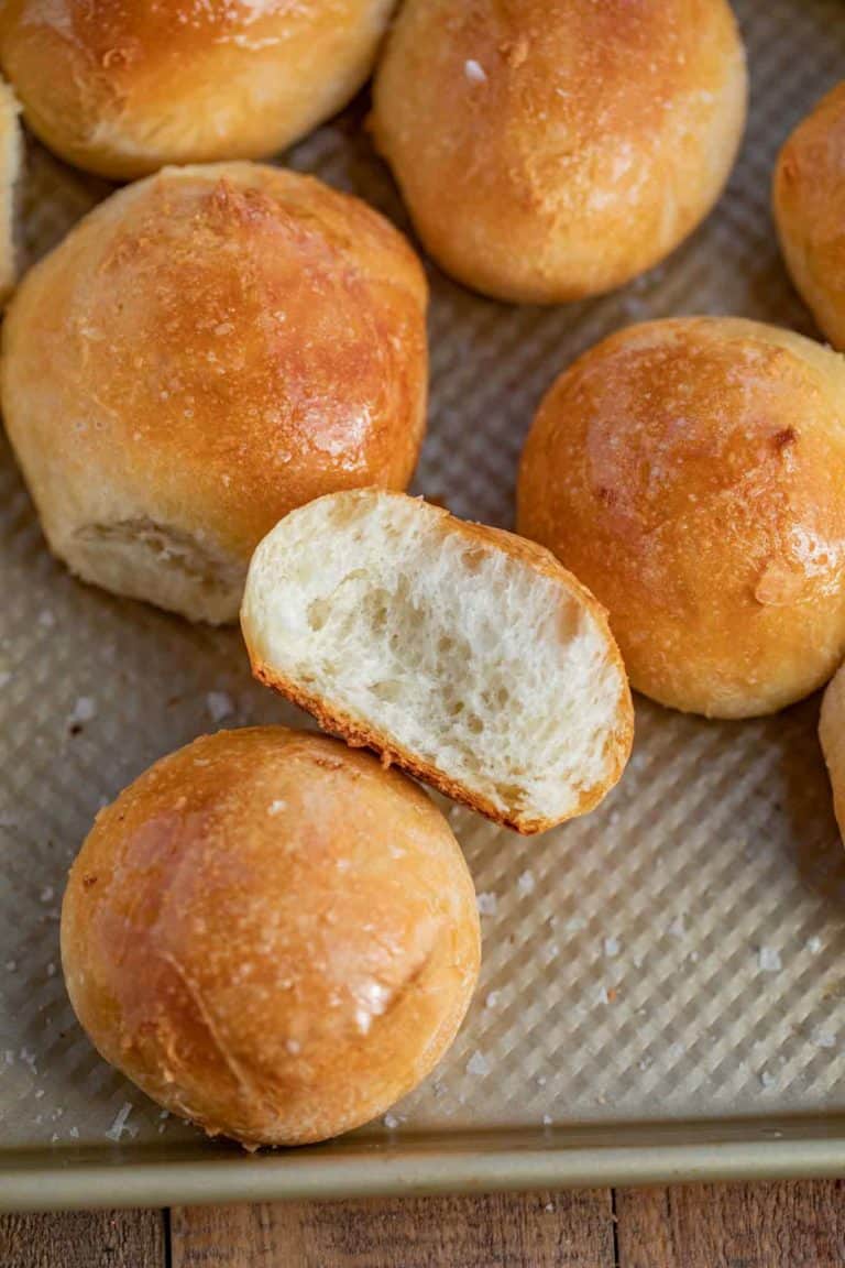 Crusty French Bread Rolls Dinner, then Dessert