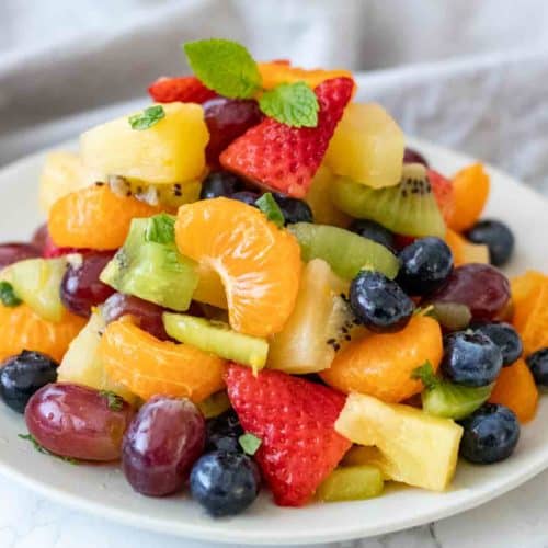 Fruit Salad with citrus honey dressing