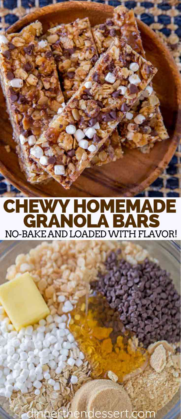 Chewy Homemade Granola Bars Dinner Then Dessert