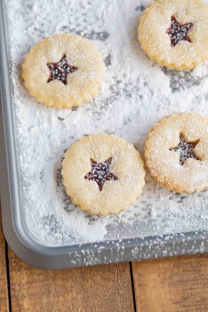 Linzer Cookie Sandwiches