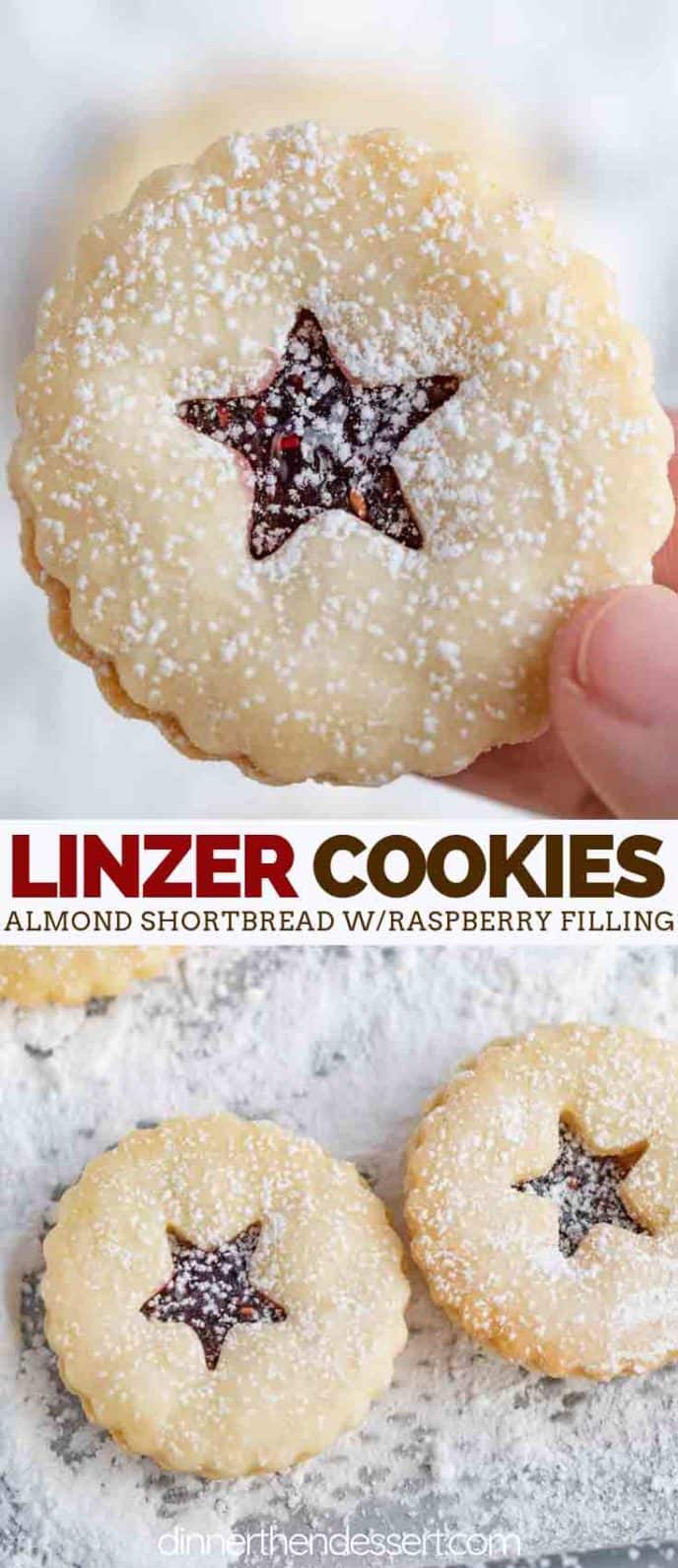 Raspberry Linzer Cookies