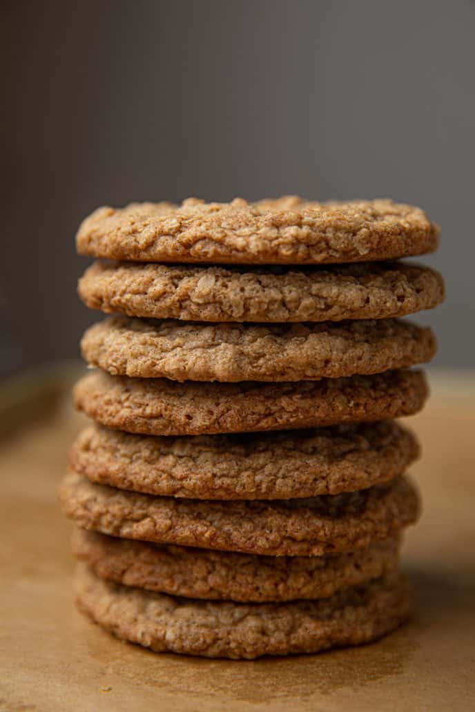 Oatmeal Cookies stacked