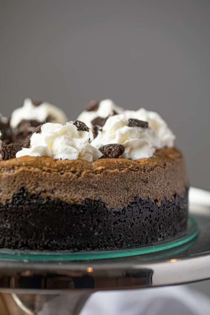 Whole Oreo Cheesecake with Whipped Cream