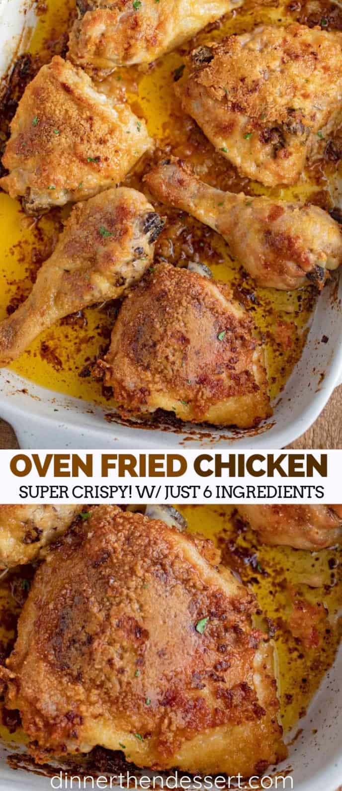 Oven Fried Chicken (Super Crispy!) - Dinner, then Dessert