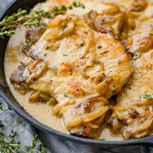 Smothered Pork Chops - Dinner, then Dessert