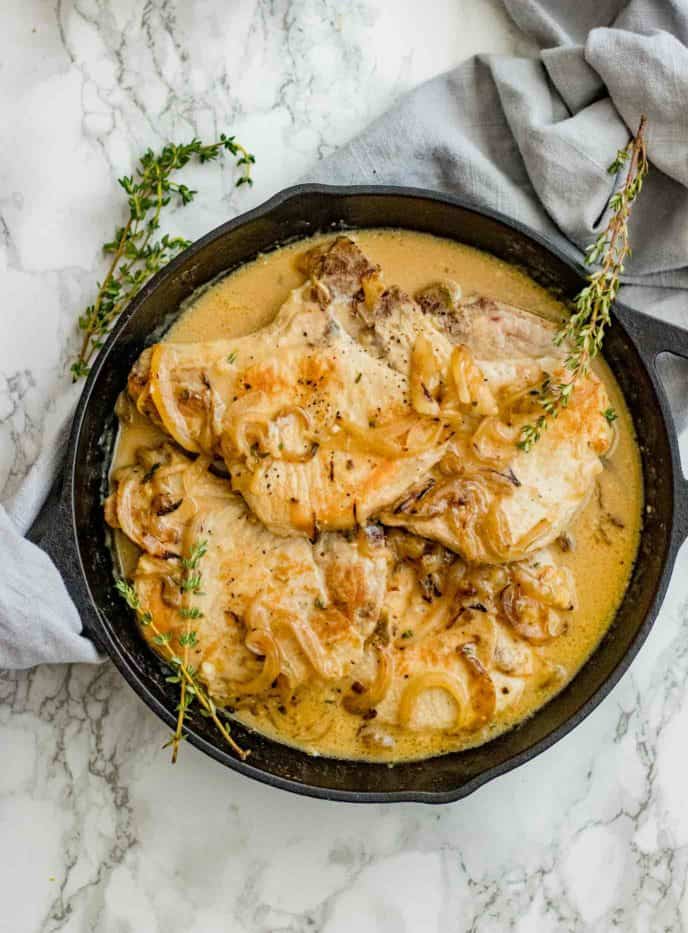 Smothered Pork Chops and Onions