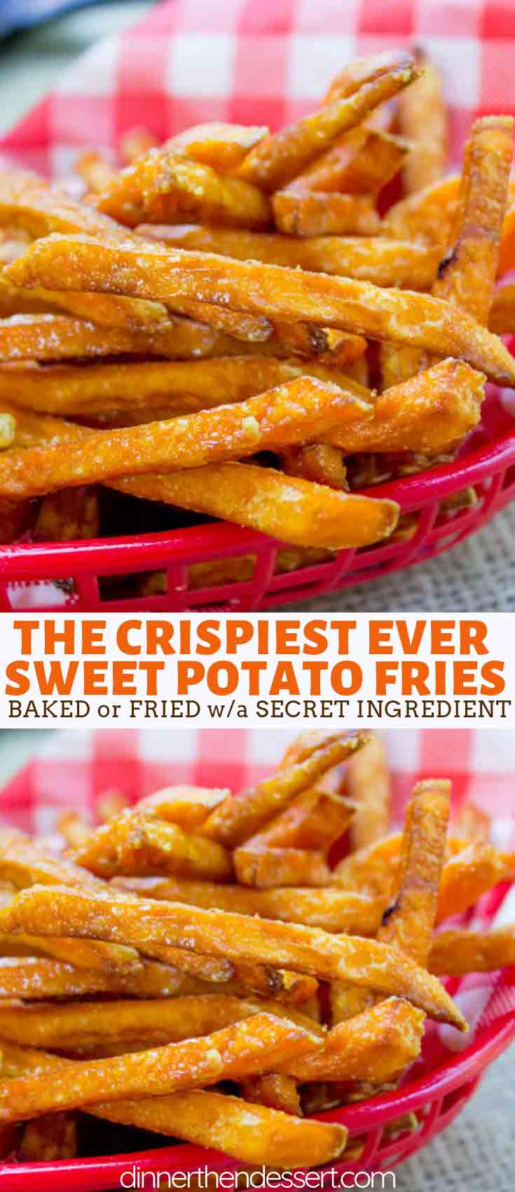 The BEST Crispy Homemade Sweet Potato Fries Recipe